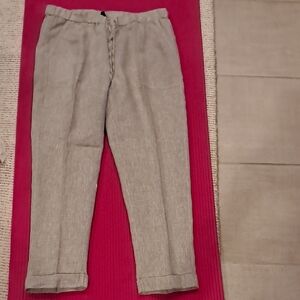 Saks Fifth Avenue Women's Tan Cropped Pants